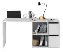 Regal-Schreibtisch >ADAPTA< 2 Türen, Fächer, in Artik Weiß - 120x74x77 (BxHxT)