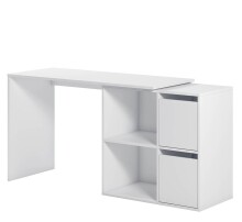 Regal-Schreibtisch >ADAPTA< 2 Türen, Fächer, in Artik Weiß - 120x74x77 (BxHxT)