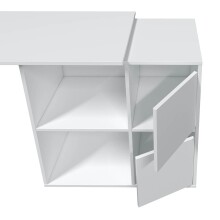 Regal-Schreibtisch >ADAPTA< 2 Türen, Fächer, in Artik Weiß - 120x74x77 (BxHxT)