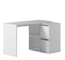 Regal-Schreibtisch >ADAPTA< 2 Türen, Fächer, in Artik Weiß - 120x74x77 (BxHxT)