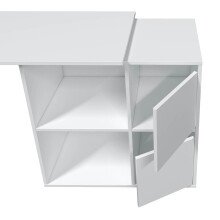 Regal-Schreibtisch >ADAPTA< 2 Türen, Fächer, in Artik Weiß - 120x74x77 (BxHxT)