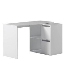Regal-Schreibtisch >ADAPTA< 2 Türen, Fächer, in Artik Weiß - 120x74x77 (BxHxT)