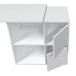 Regal-Schreibtisch >ADAPTA< 2 Türen, Fächer, in Artik Weiß - 120x74x77 (BxHxT)