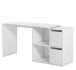 Regal-Schreibtisch >ADAPTA< 2 Türen, Fächer, in Artik Weiß - 120x74x77 (BxHxT)