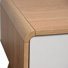 Lowboard / Couchtisch >Janne< 2 Schubladen, in Eiche Dekor - 100x40x51cm (BxHxT)