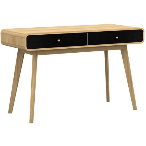 Schreibtisch >Janne< 2 Schubladen, in Eiche - 120x79x50cm (BxHxT)