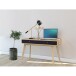 Schreibtisch >Janne< 2 Schubladen, in Eiche - 120x79x50cm (BxHxT)