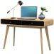 Schreibtisch >Janne< 2 Schubladen, in Eiche - 120x79x50cm (BxHxT)