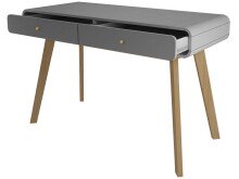 Schreibtisch >Janne< 2 Schubladen, in Grau - 120x79x50cm (BxHxT)