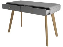 Schreibtisch >Janne< 2 Schubladen, in Grau - 120x79x50cm (BxHxT)