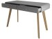 Schreibtisch >Janne< 2 Schubladen, in Grau - 120x79x50cm (BxHxT)