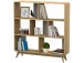 Bücherregal >Janne< in Natur - 122x126x29cm (BxHxT)