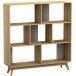 Bücherregal >Janne< in Natur - 122x126x29cm (BxHxT)