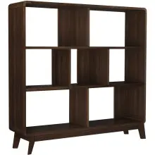 Bücherregal >Janne< in Braun - 122x126x29cm...