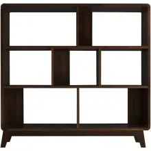 Bücherregal >Janne< in Braun - 122x126x29cm...