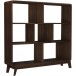 Bücherregal >Janne< in Braun - 122x126x29cm (BxHxT)