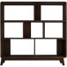 Bücherregal >Janne< in Braun - 122x126x29cm (BxHxT)