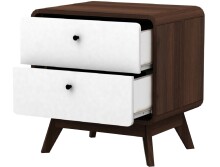 Nachttisch >Janne< in Weiß - 51x53x39cm (BxHxT)