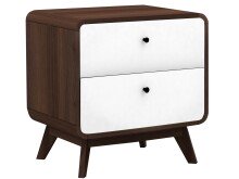 Nachttisch >Janne< in Weiß - 51x53x39cm (BxHxT)