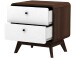 Nachttisch >Janne< in Weiß - 51x53x39cm (BxHxT)