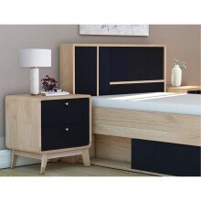 Nachttisch >Janne< in Natur - 51x53x39cm (BxHxT)