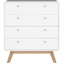 Kommode >Janne< in Weiß - 80x88x39cm (BxHxT)