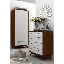 Kommode >Janne< in Braun - 80x88x39cm (BxHxT)