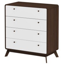 Kommode >Janne< in Braun - 80x88x39cm (BxHxT)