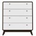 Kommode >Janne< in Braun - 80x88x39cm (BxHxT)