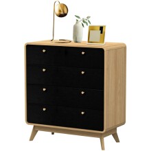 Kommode >Janne< in Natur - 80x88x39cm (BxHxT)