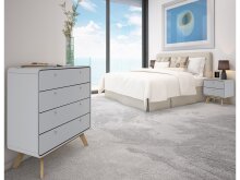 Kommode >Janne< in Grau - 80x88x39cm (BxHxT)