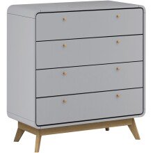 Kommode >Janne< in Grau - 80x88x39cm (BxHxT)