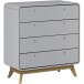 Kommode >Janne< in Grau - 80x88x39cm (BxHxT)