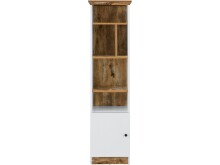 Bücherregal >Lastor< in Weiß - 40x150x40cm (BxHxT)