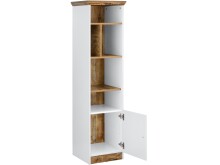 Bücherregal >Lastor< in Weiß - 40x150x40cm (BxHxT)