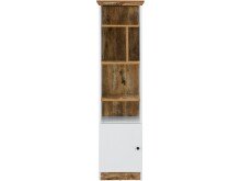 Bücherregal >Lastor< in Weiß - 40x150x40cm (BxHxT)