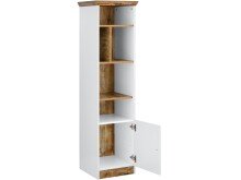 Bücherregal >Lastor< in Weiß - 40x150x40cm (BxHxT)