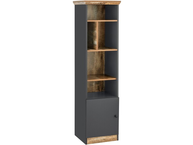 Bücherregal >Lastor< in Grau - 40x150x40cm (BxHxT)