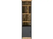 Bücherregal >Lastor< in Grau - 40x150x40cm...