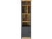 Bücherregal >Lastor< in Grau - 40x150x40cm (BxHxT)
