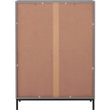 Highboard >Lykke< in Grau - 80x110x35cm (BxHxT)