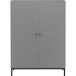 Highboard >Lykke< in Grau - 80x110x35cm (BxHxT)