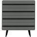 Kommode >Oskar< in Grau - 80x88x39cm (BxHxT)