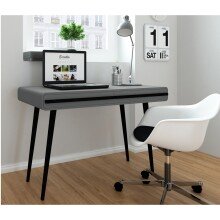 Schreibtisch >Oskar< in Grau - 120x77x50cm (BxHxT)