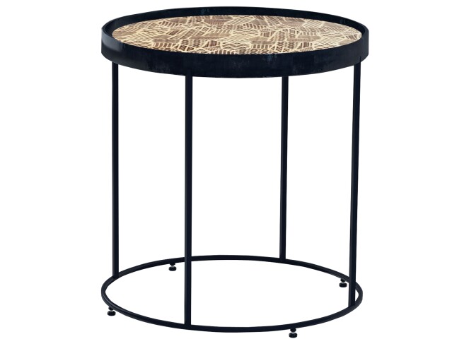 Beistelltisch >Rune< in braun - 46x47x46cm (BxHxT)