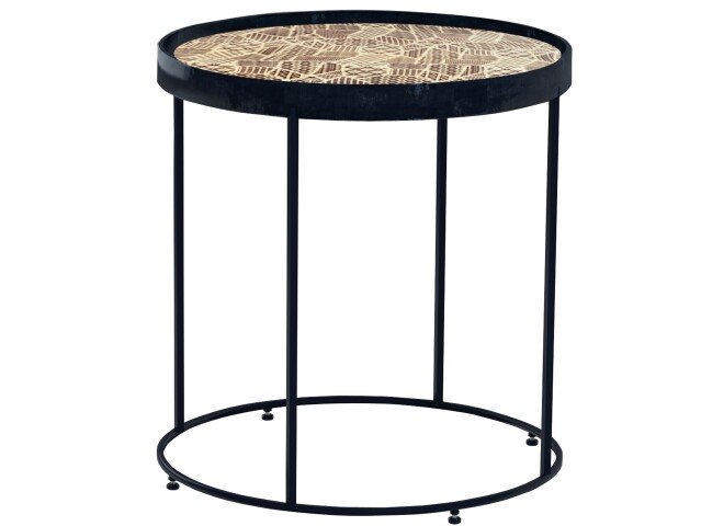 Beistelltisch >Rune< in braun - 46x47x46cm (BxHxT)