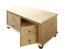 Couchtisch >Jørgen< in Natur, Kiefer - 100x40x50cm (BxHxT)
