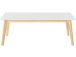 Couchtisch >Aksel< in Weiß, MDF/Kiefer - 120x44x60cm (BxHxT)