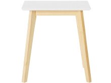 Beistelltisch >Aksel< in Weiß, MDF/Kiefer -...