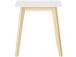 Beistelltisch >Aksel< in Weiß, MDF/Kiefer - 52x59x38cm (BxHxT)